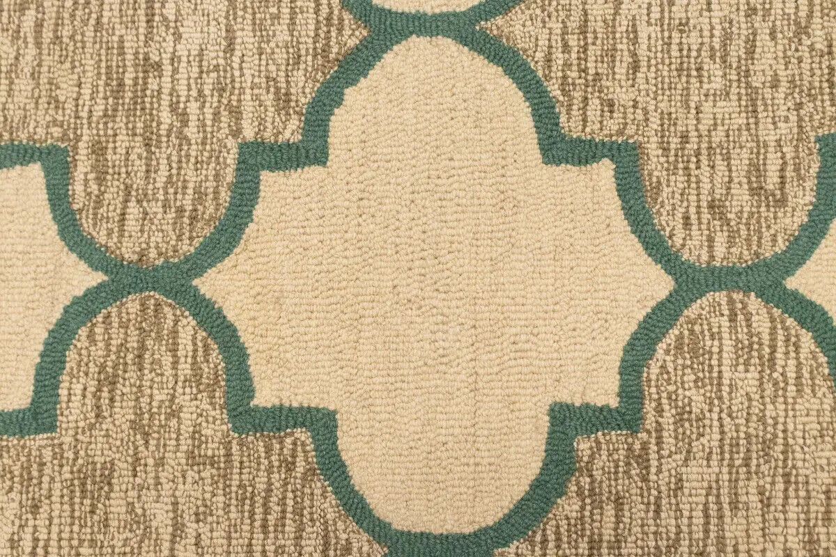 Multicolored Trellis Design 5X8 Hand-Tufted