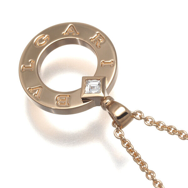 Bvlgari Necklace Bvlgaribvlgari Diamond 18K 750 Rose Gold
