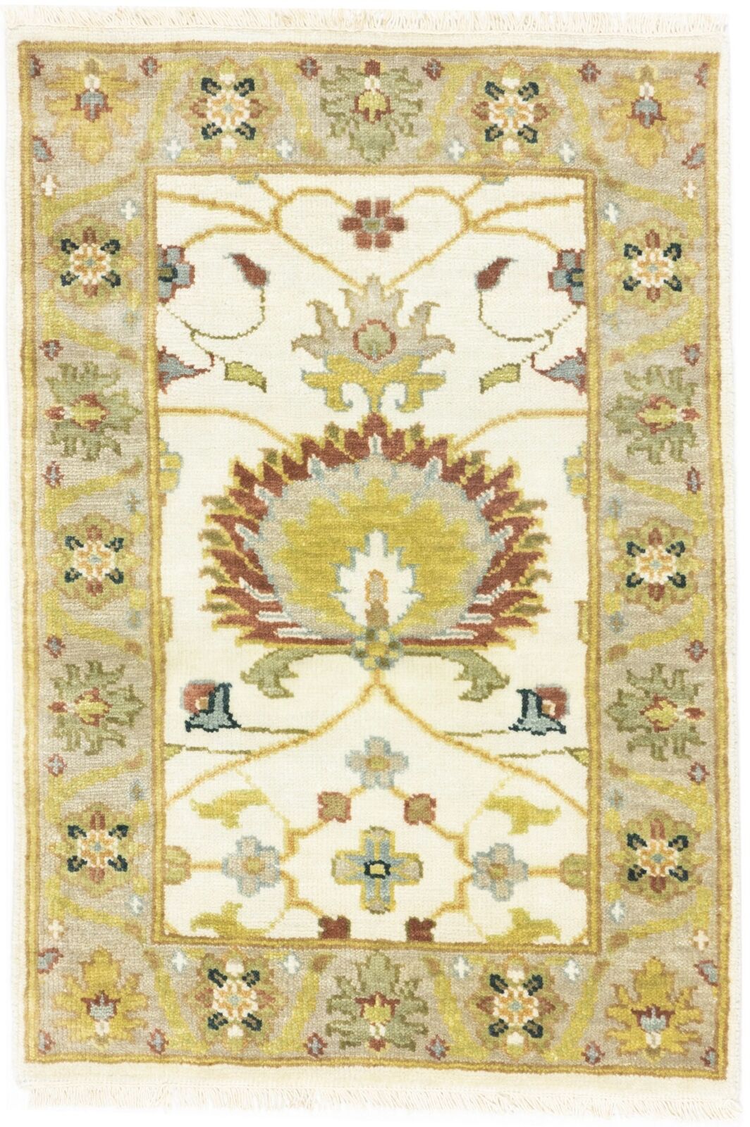 Peshawar Osh Chobi Oriental Rug 2X3 ft Small