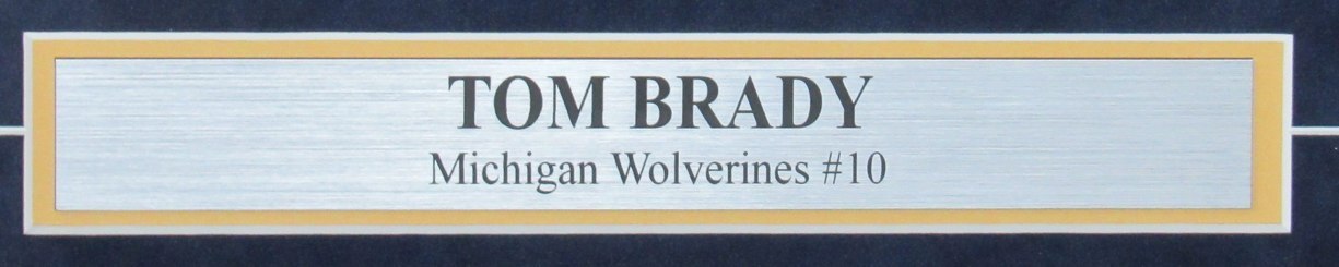 Tom Brady Michigan Signed/Autographed 16X20 Photo