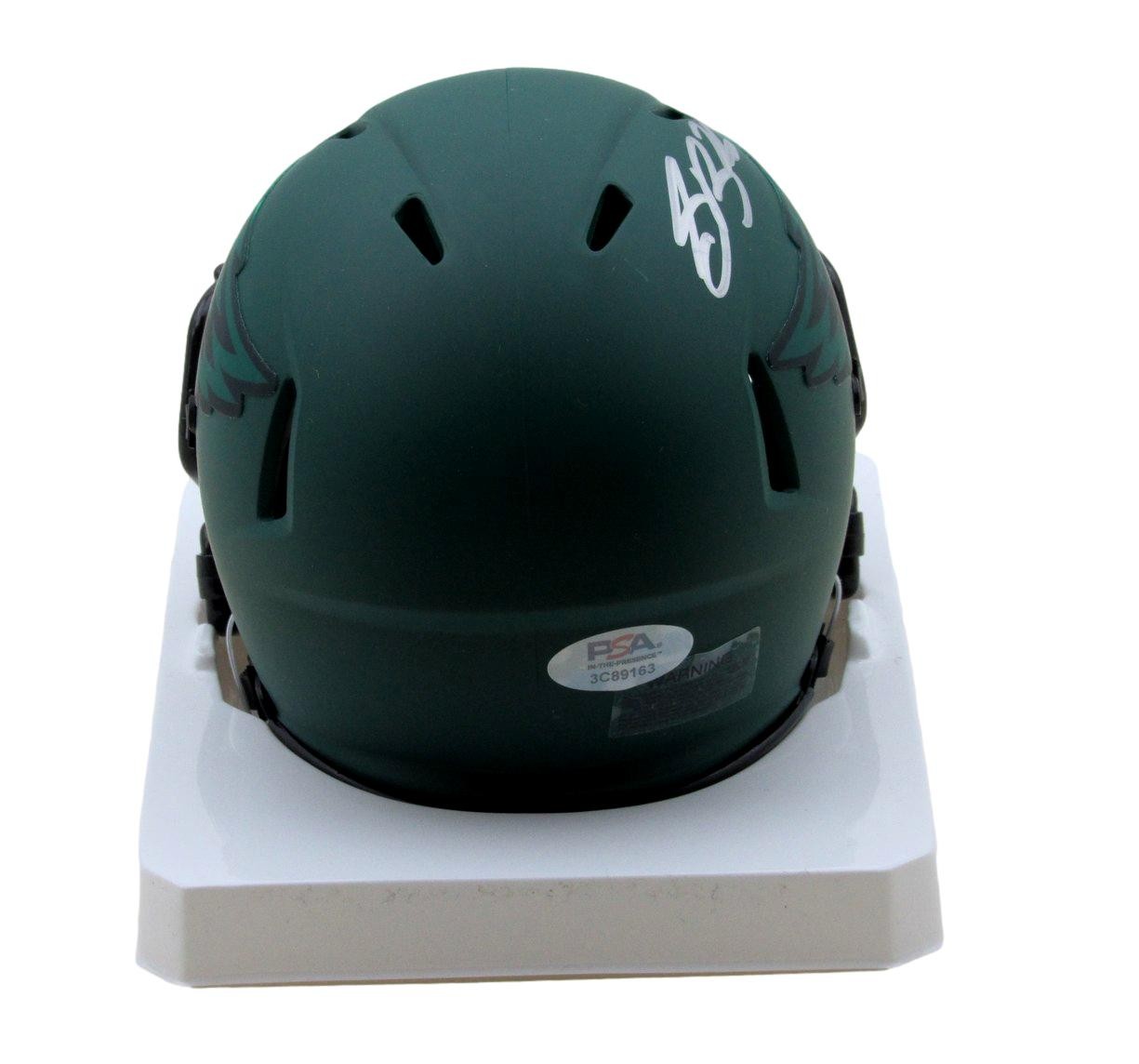 Saquon Barkley Signed/Auto Philadelphia Eagles Rave Mini Helmet Psa/Dna 195209