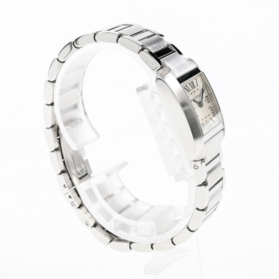 Cartier Tank Francaise Sm Wsta0065 Silver Ladies Used Watch #61523