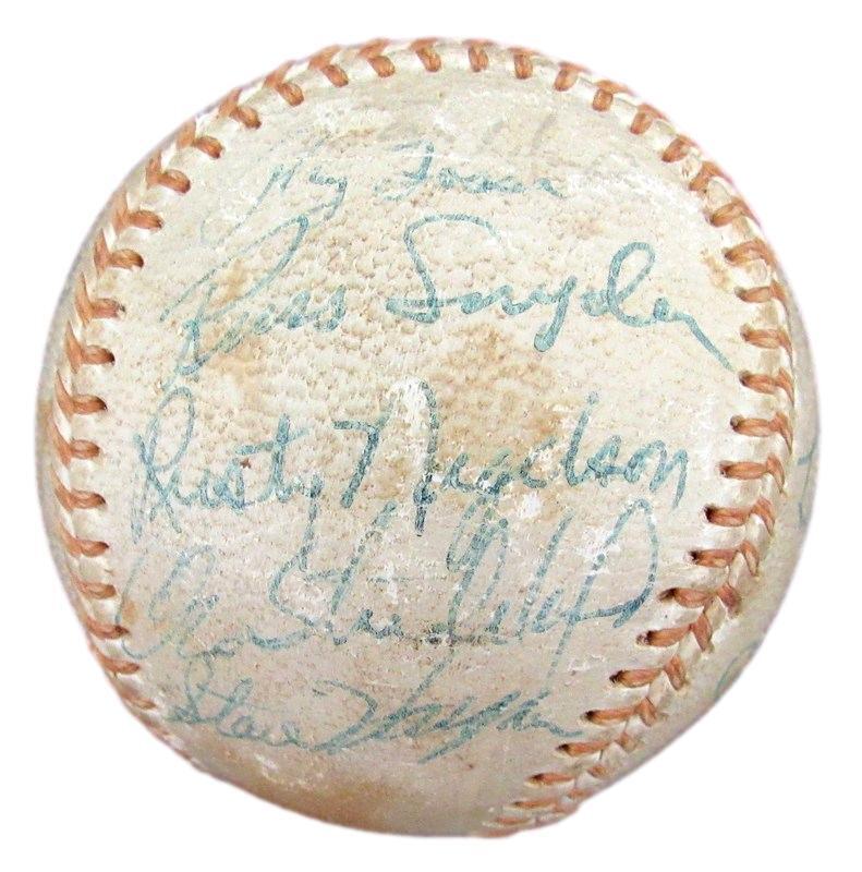 1968 Cleveland Indians Team Autographed (21