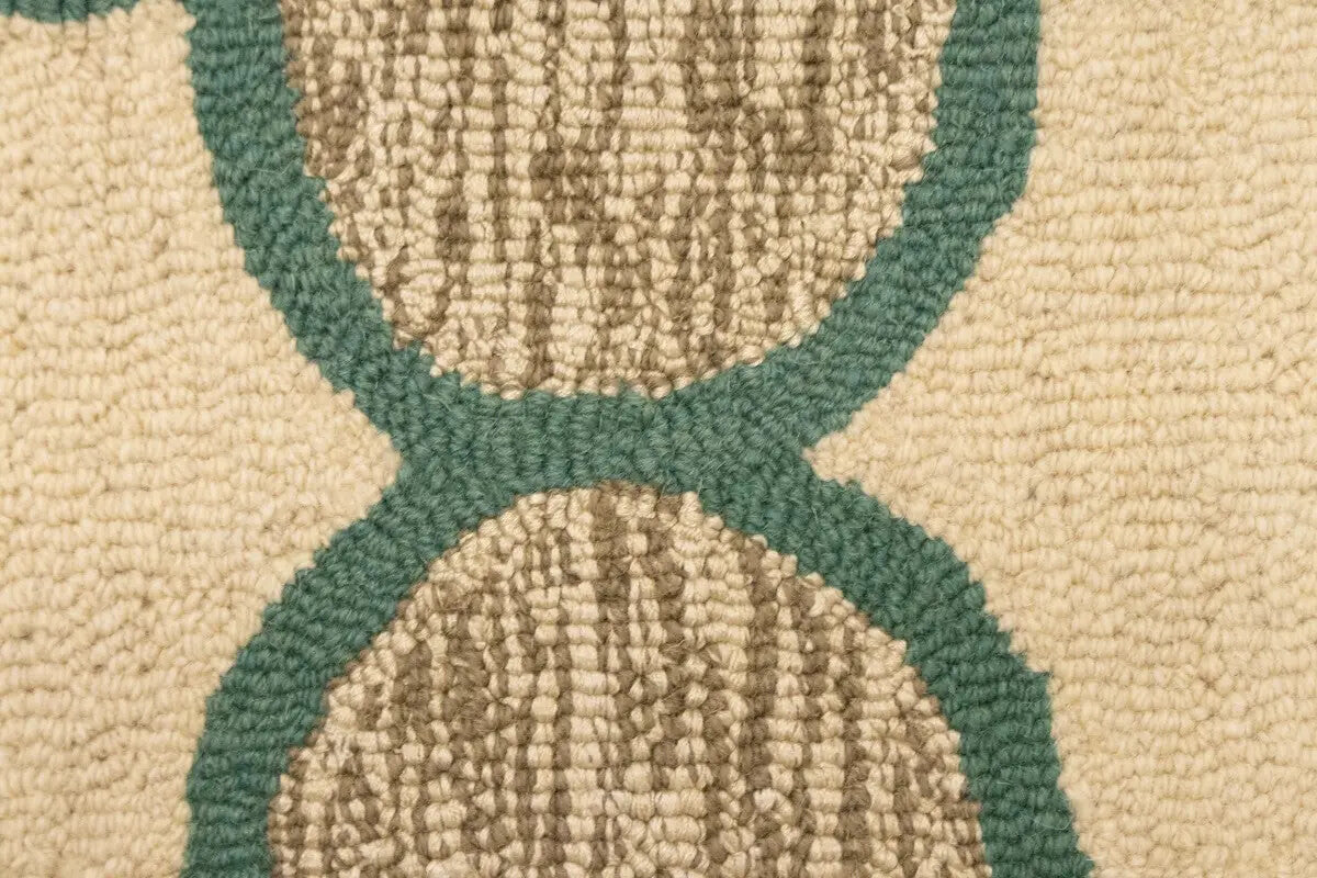 Multicolored Trellis Design 5X8 Hand-Tufted