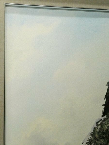 Brian Williams Original Painting Watercolor On Paper Signed Beautiful Landscape