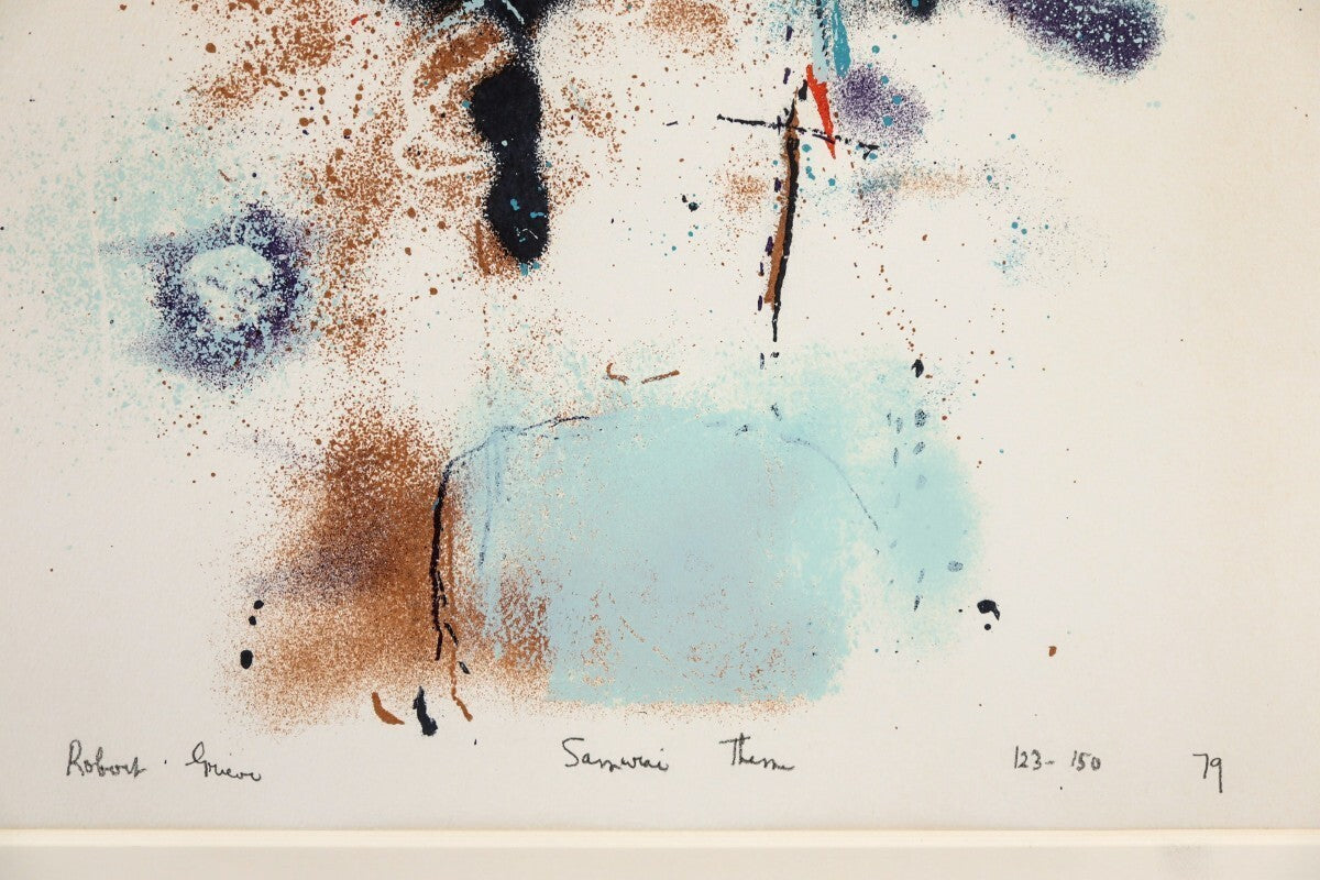 Robert Grieve Lithograph Samurai Theme 1979 Signed Limited 150 Australia