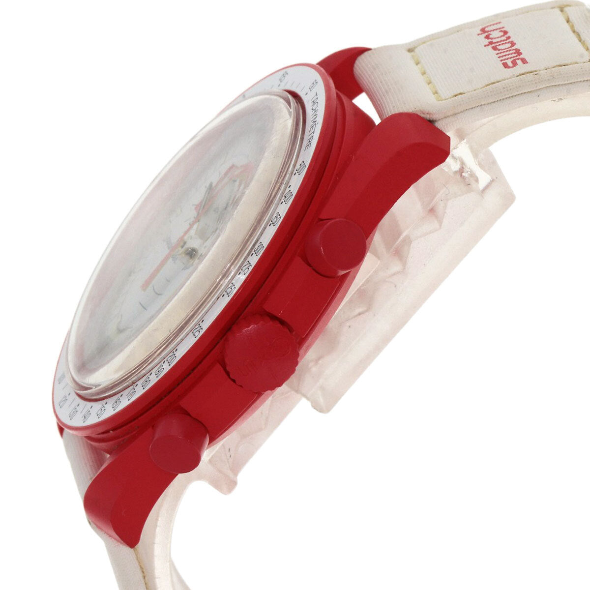 Swatch Omega Moonswatch Mission To Mars Watches So33R100 Ceramic/Nylon Mens