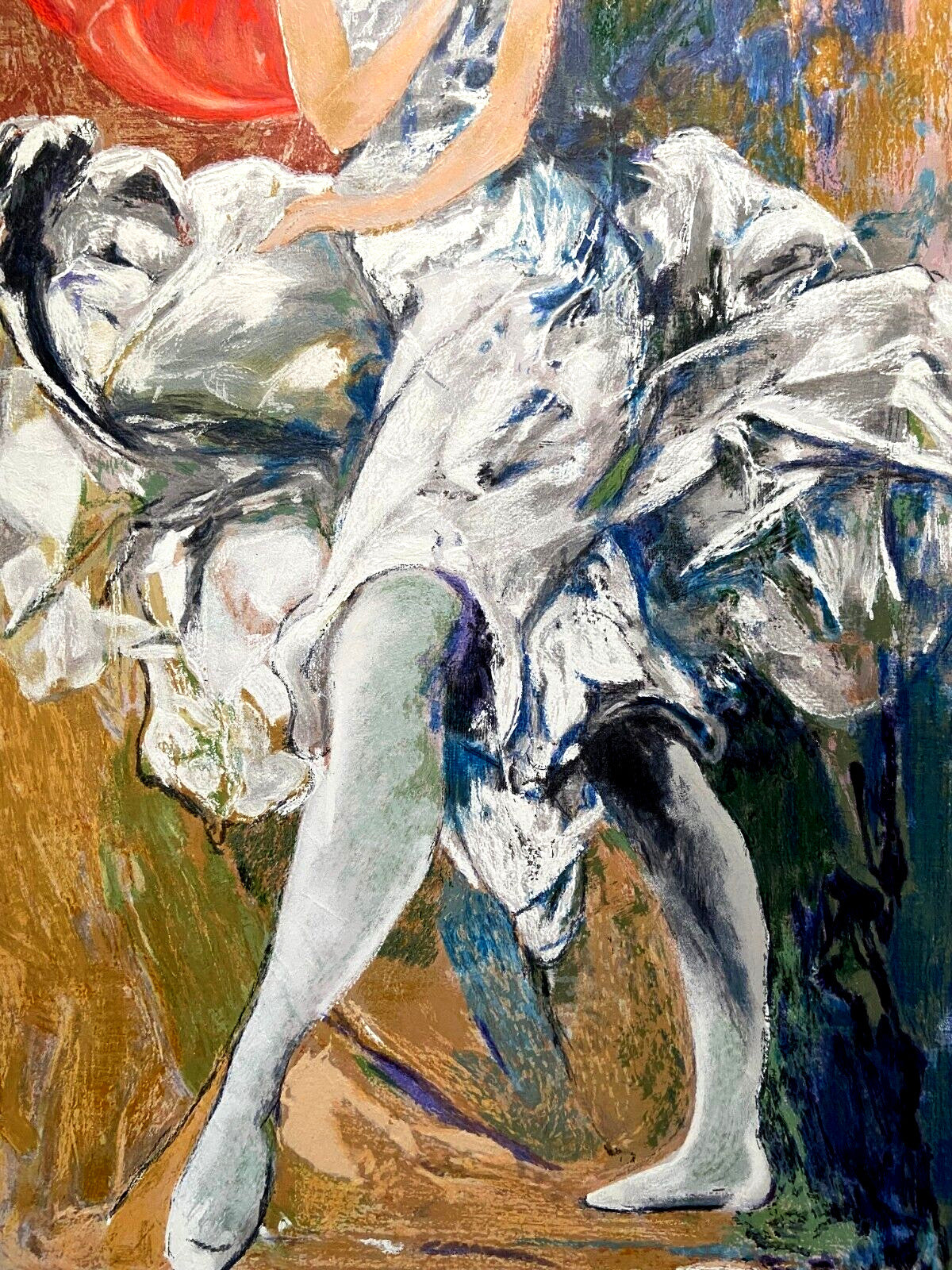 Ennio Calabria 'The Ballerina' Material Serigraph