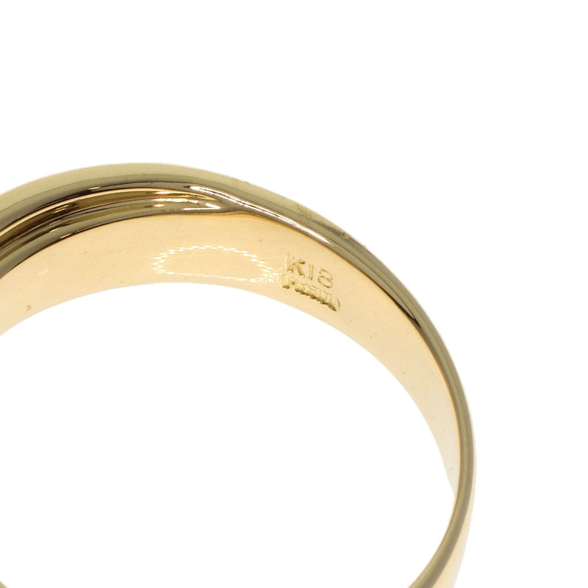 0.31Ct Diamond Ring K18 White Gold 18K 7.1G