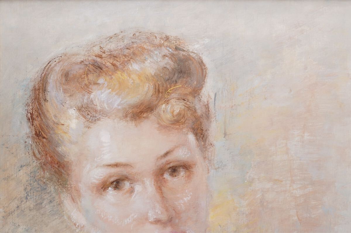 Antal Jancsek "Lady" Signed Oil Painting - Hungarian Contemporary Female Artist
