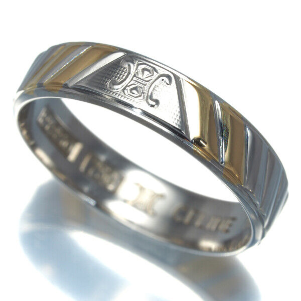 CELINE Ring Macadam US5.25-5.5 18K 750 Yellow
