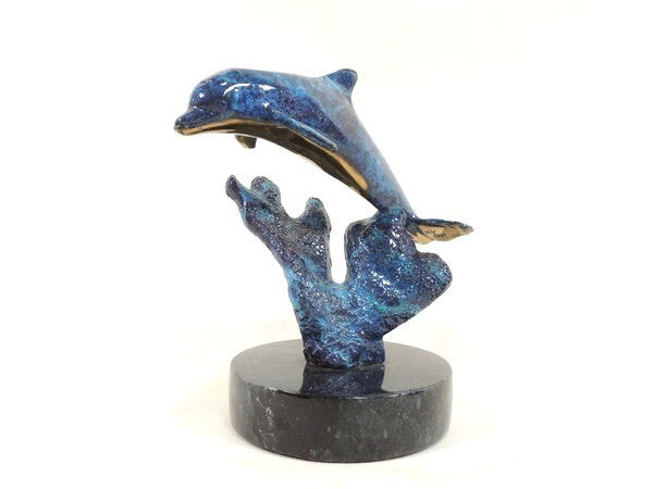 Christian Lassen Bronze Sculpture "Dolphin" Signed Limited Edition 1993