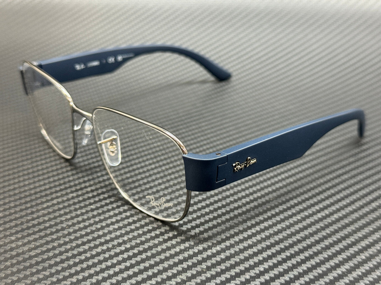Ray Ban Rx6532 3189 Gunmetal Matte Blue 55 Mm