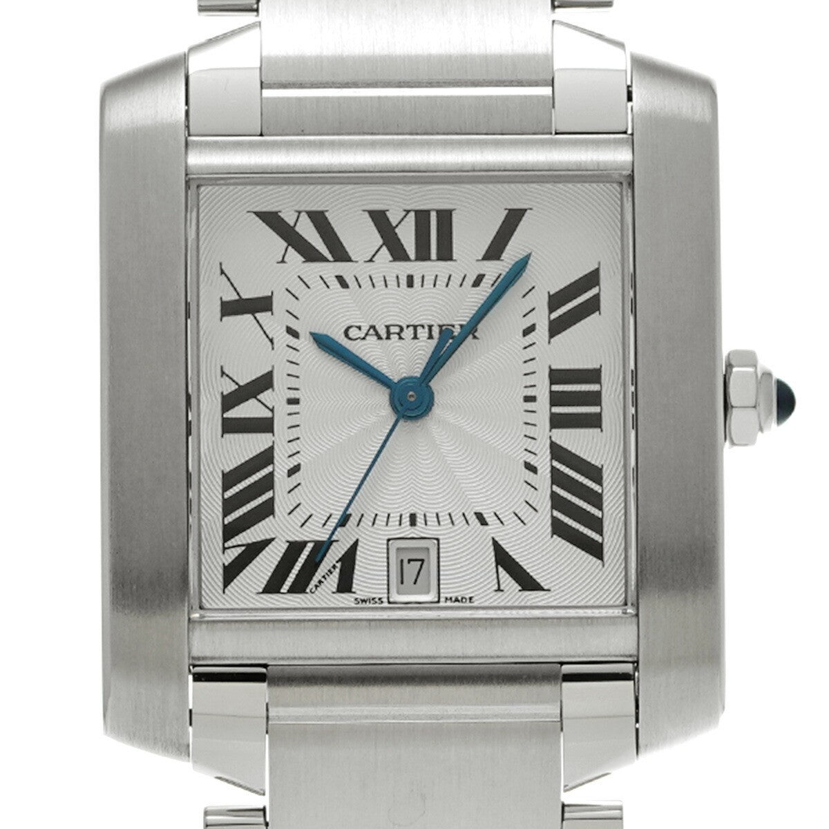 Cartier Tank Francaise Lm W51002Q3 Silver Men'S Used Watch #7117