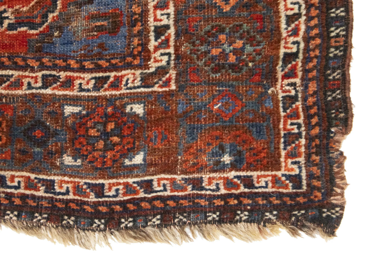 Antique Tribal Farmhouse Wool Rug Oriental Foyer
