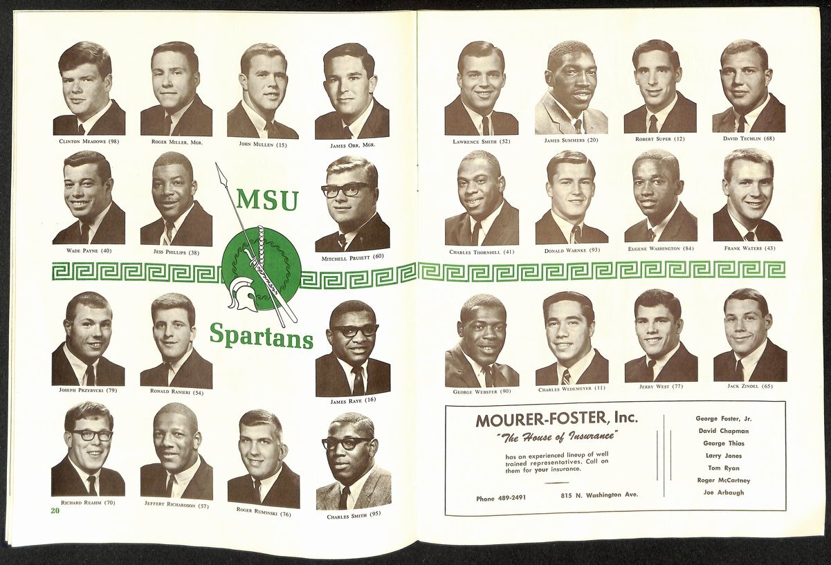1966 Michigan State Vs Notre Dame College