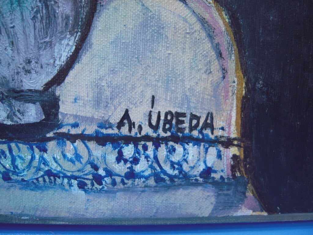 Augustin Ubeda Spain Original Oil Painting Still