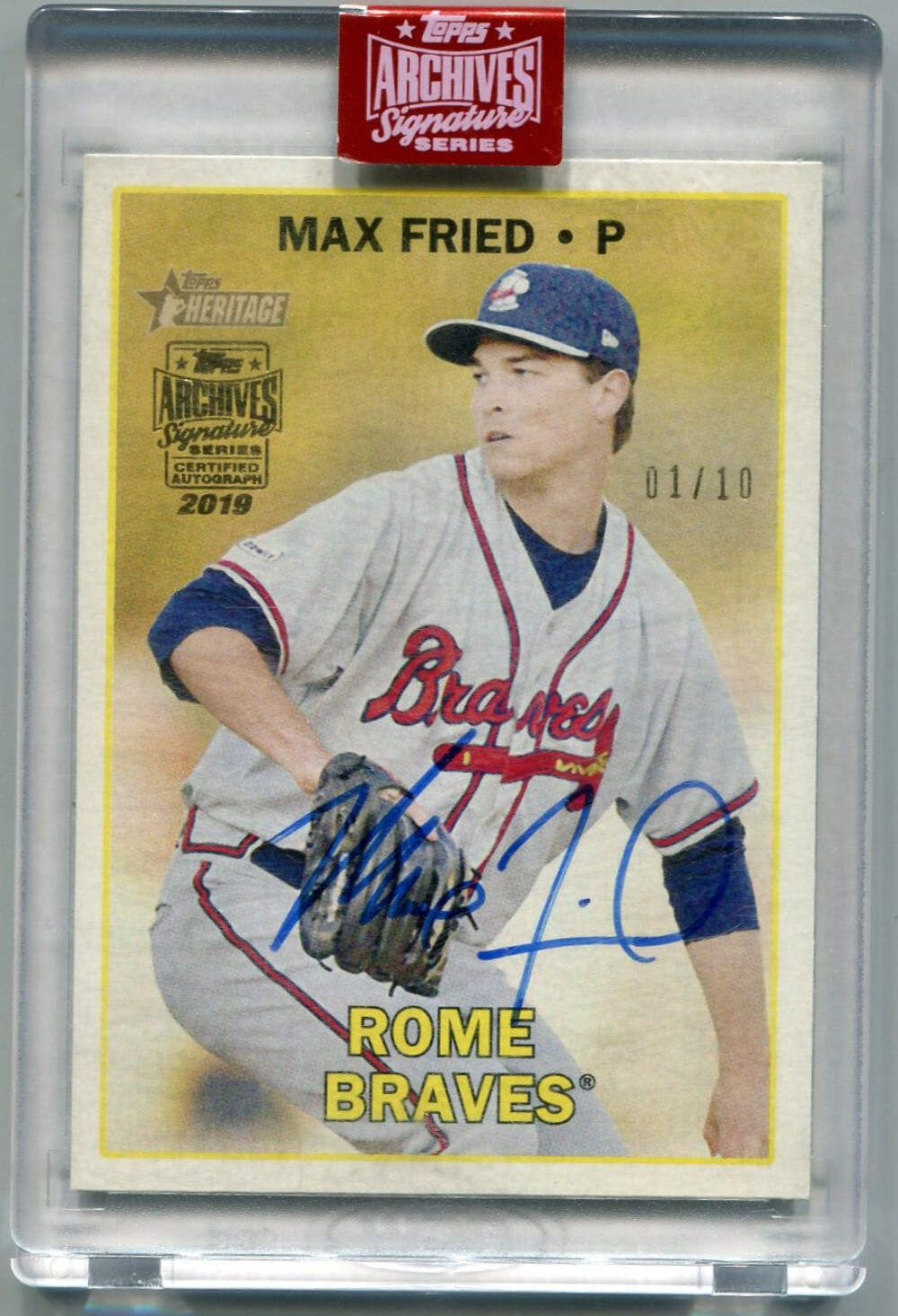 Max Fried 2019 Topps Archives Signature Series