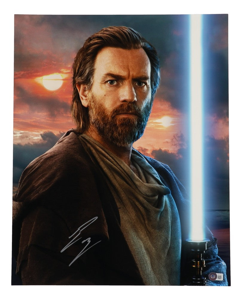Ewan Mcgregor Star Wars "Obi-Wan" Autographed/Signed 16X20 Photo Beckett 187641