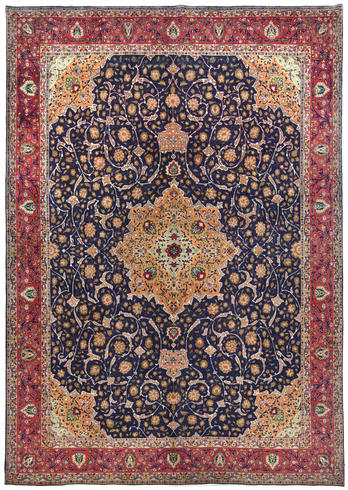 Vintage Handmade Oriental Rug 10X13 Ft Classic
