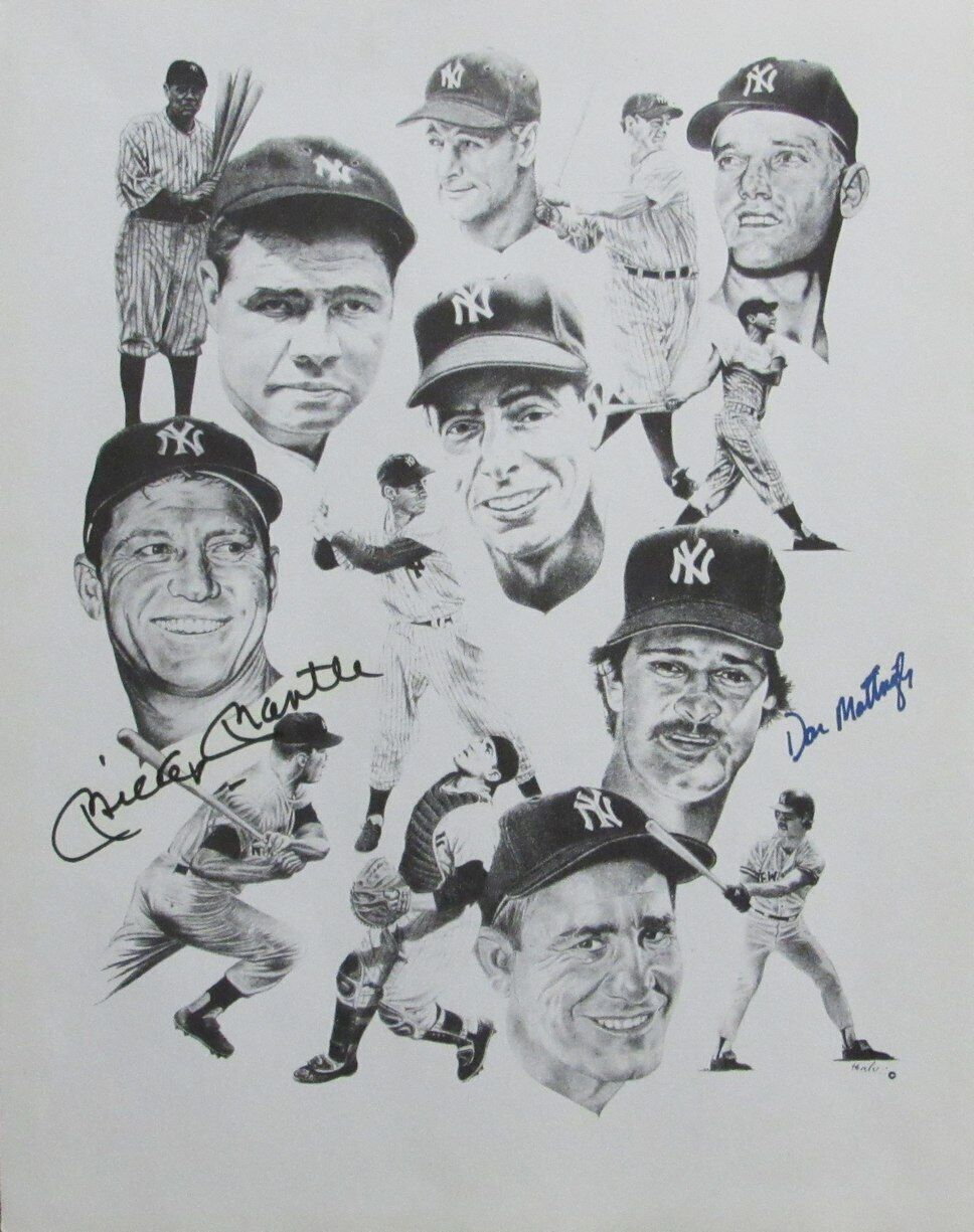 Mickey Mantle/Don Mattingly Yankees Dual-Signed