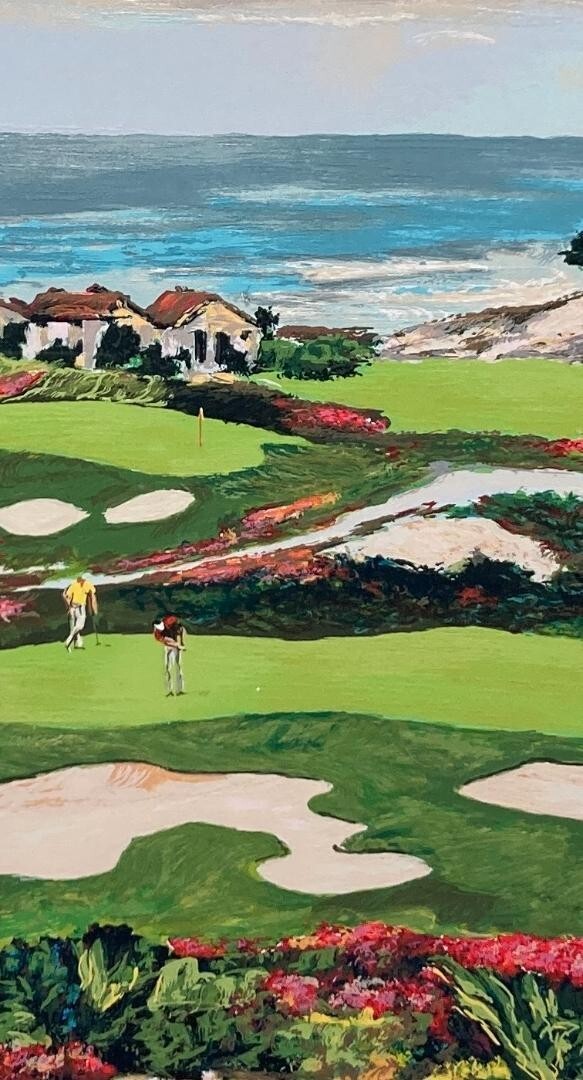Mark King Uk Print Golf Series Morning Patt