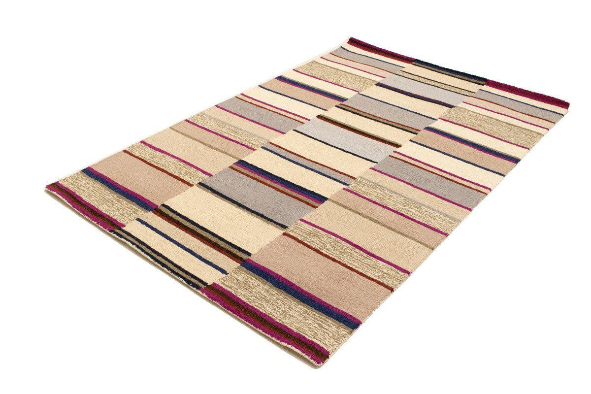 5X8 Ft Modern Hand-Tufted Rug Multicolored