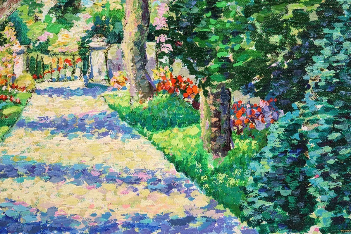 Guy Bgin 1993 Original Oil Painting "Parfum De France Iv" Signed Canadian Art