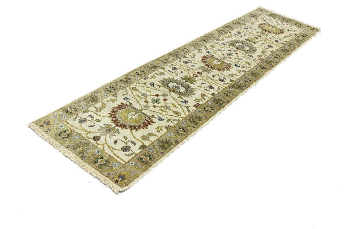2'6X10 Ft Handmade Peshawar Runner Rug Oriental