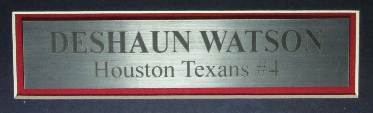 Deshaun Watson Signed Texans Blue Football Jersey