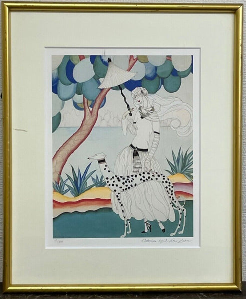 Helen Dryden (Us) Signed Lithograph Ed200 Framed Vogue Fashion Art Deco