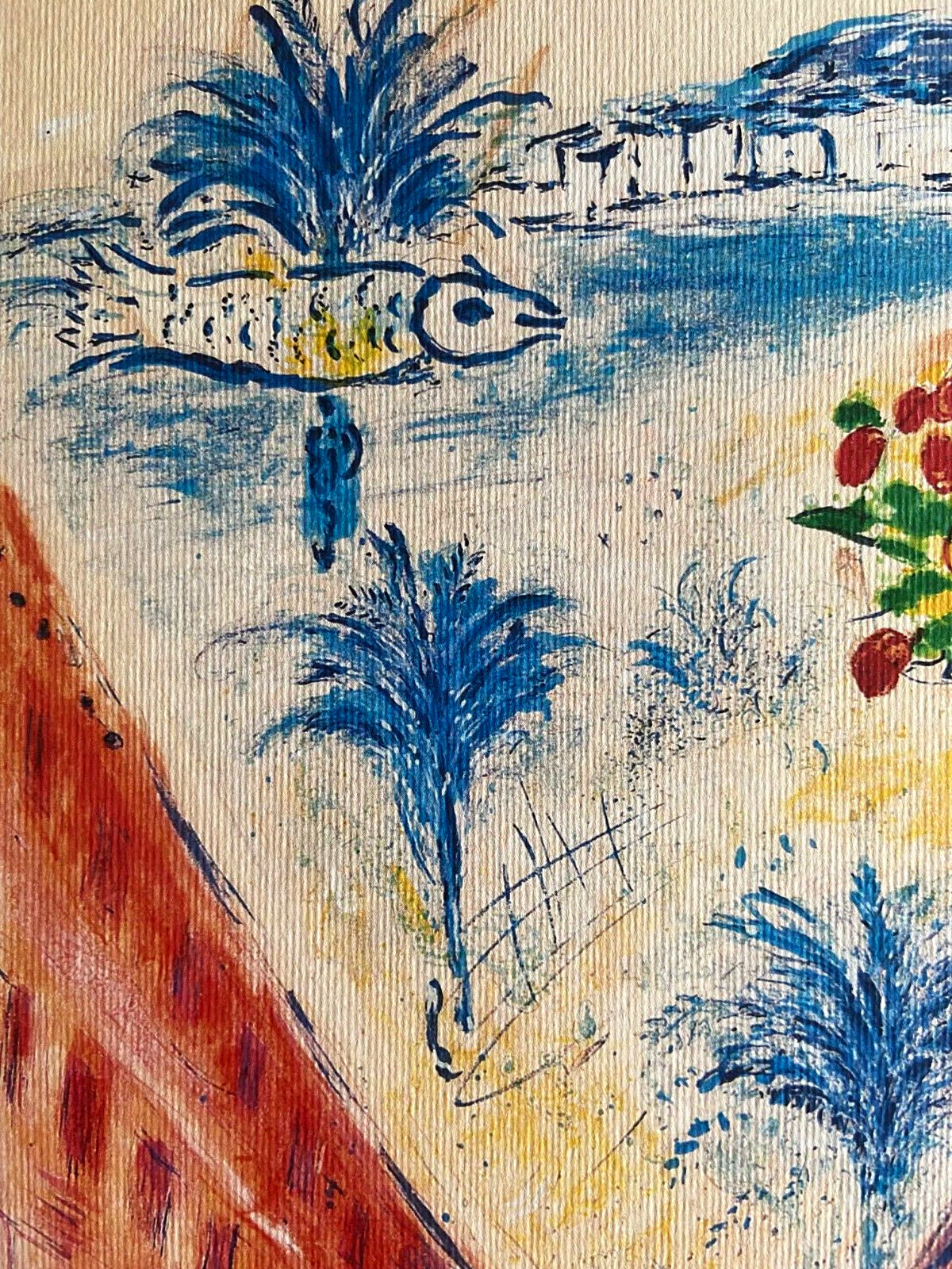 Marc Chagall Hand Numbered Coa Sorlier Lithograph