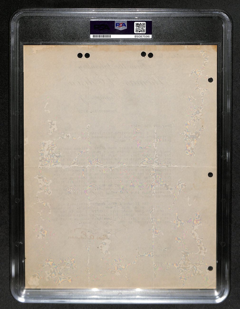 Thomas Edison Auto/Signed Vintage 1922 Tls Letter