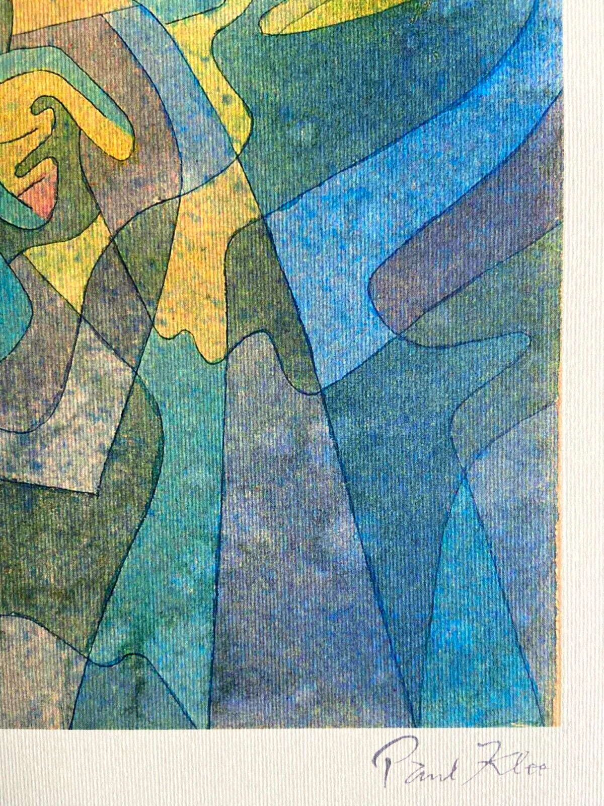 Paul Klee Lithograph Signed Numbered Stamp