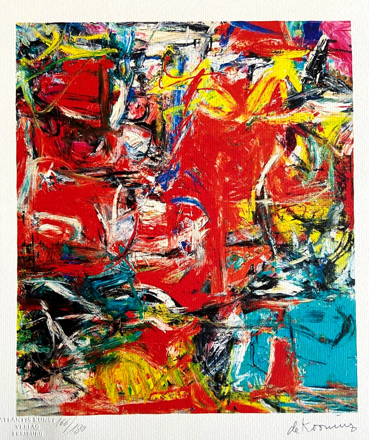 Willem De Kooning Action Painting Coa Signed