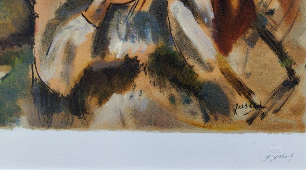 Jules Pascin Lithograph "Au Bar Du Bal Tabarin"