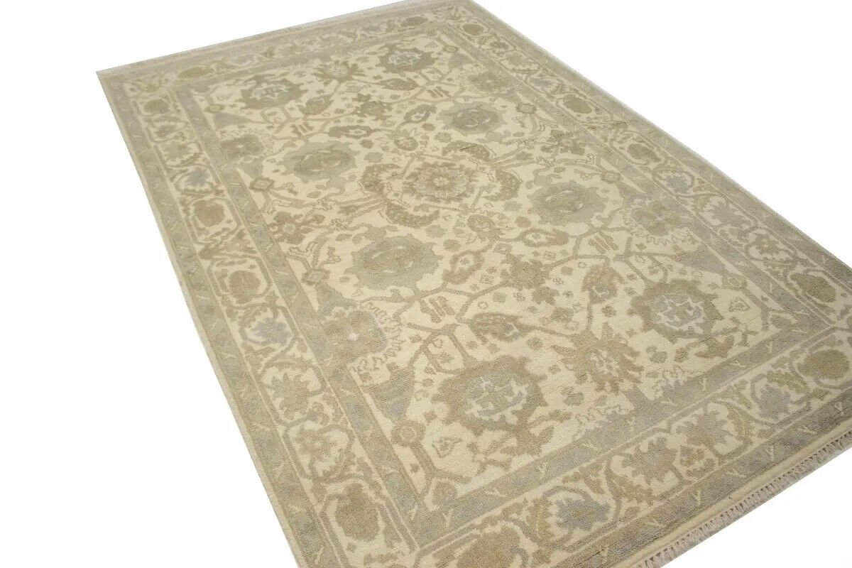 6X9 Ft Handmade Oushak Chobi Oriental Rug Muted