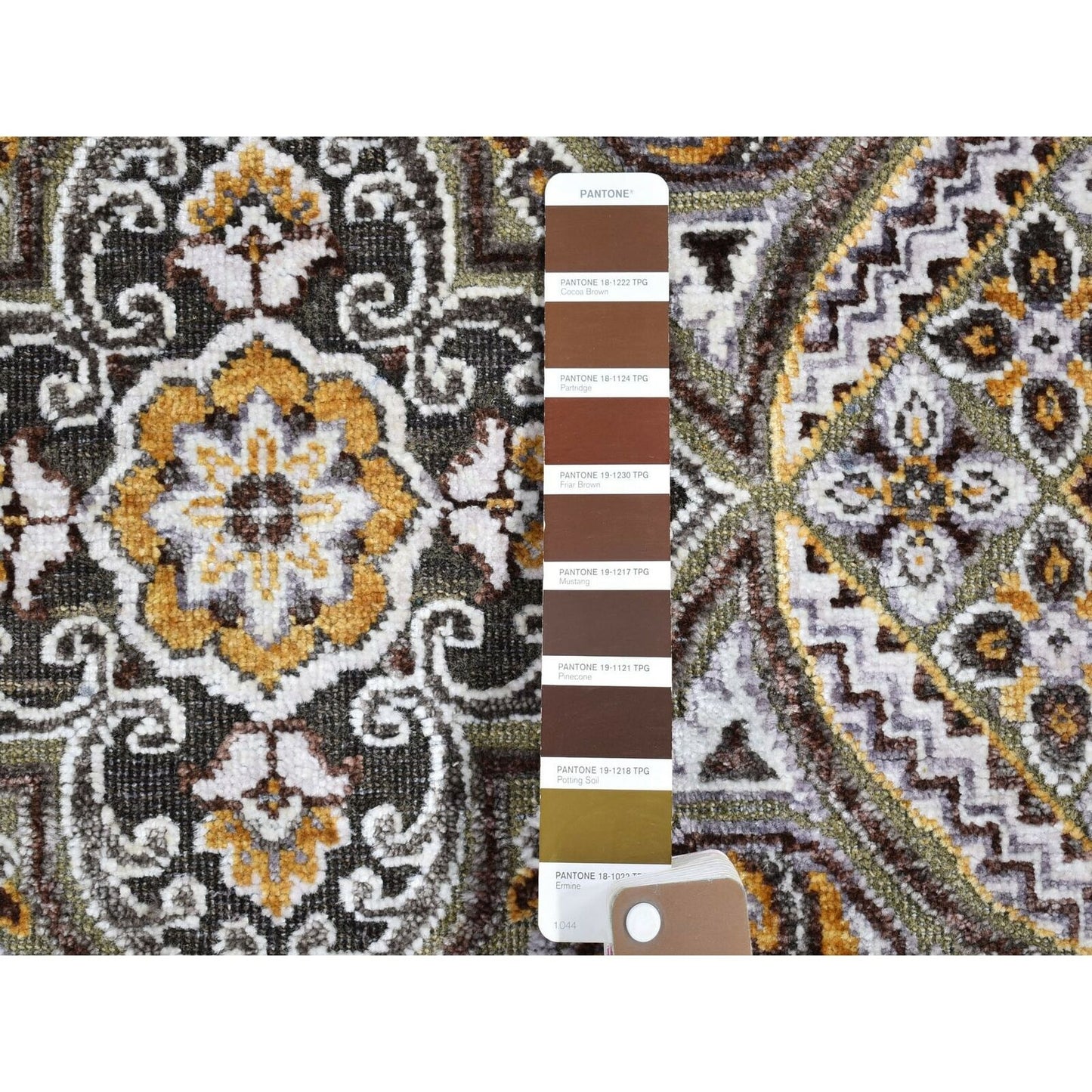 2'6"X22'2" Wool And Silk Mughal Inspired Medallions Design Xl Runner Rug
