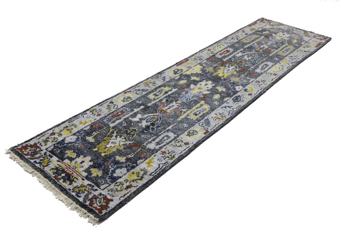 Osh Chobi Oriental Runner Rug 2'6X9'9 Ft Muted