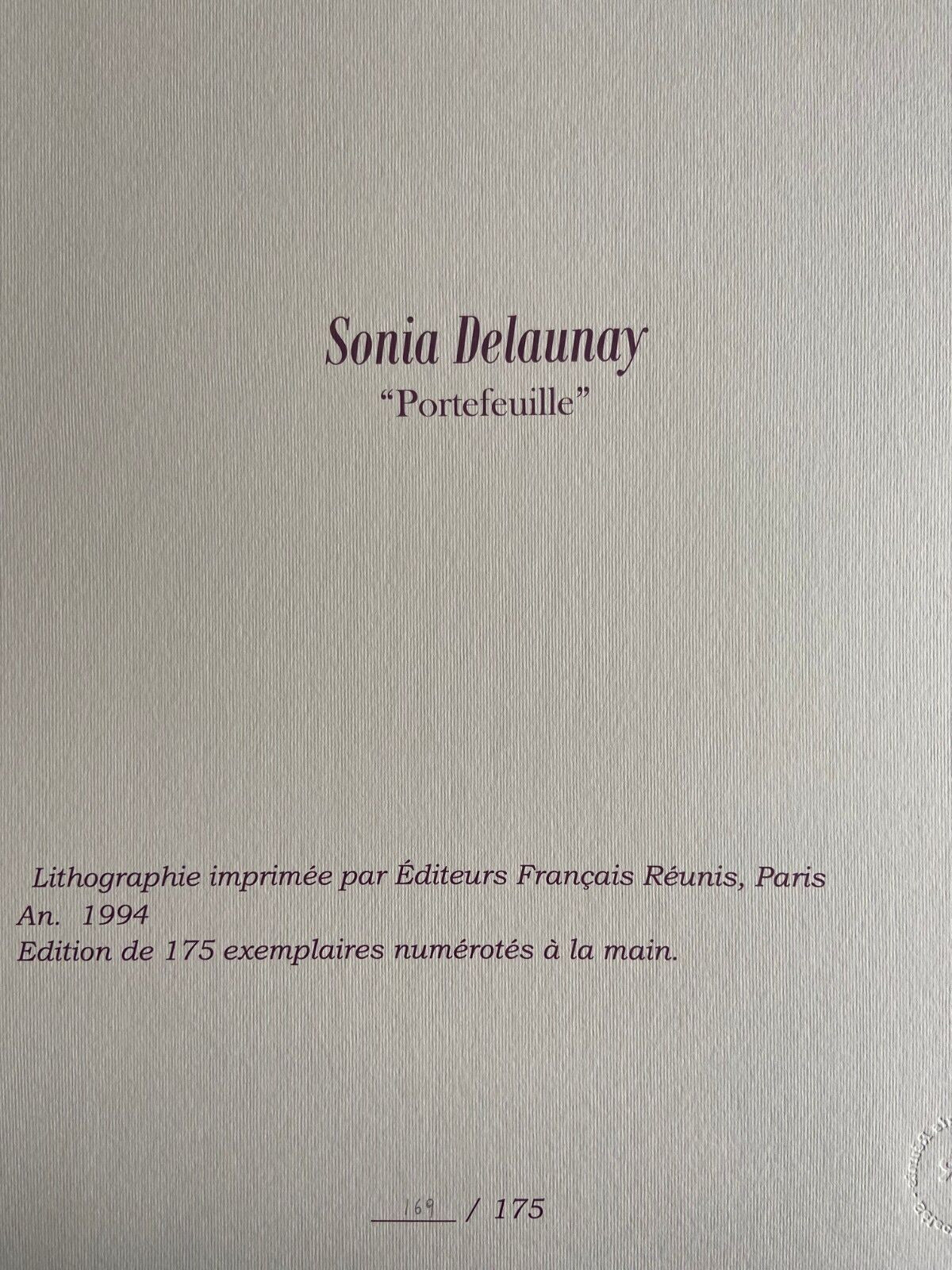 Sonia Delaunay Lithograph Coa Signed Op Numbered