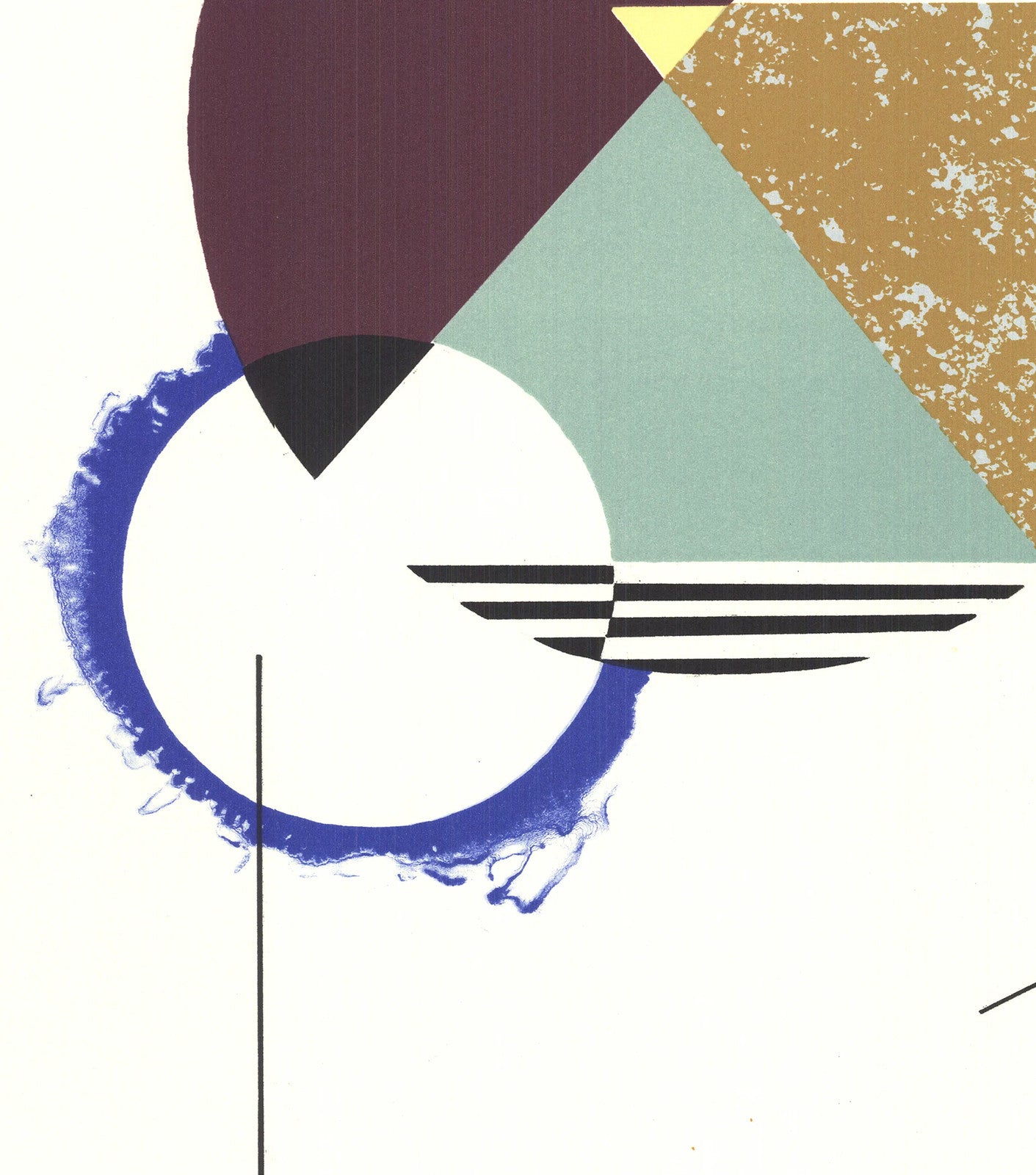 Krista Rosenkilde Shock Blue Black Hole Signed " Lithograph A