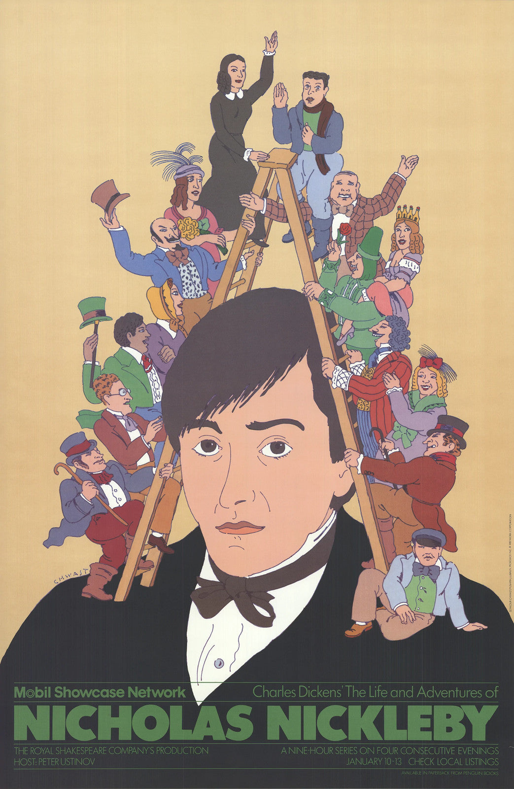 Seymour Chwast Nicholas Nickleby " Poster