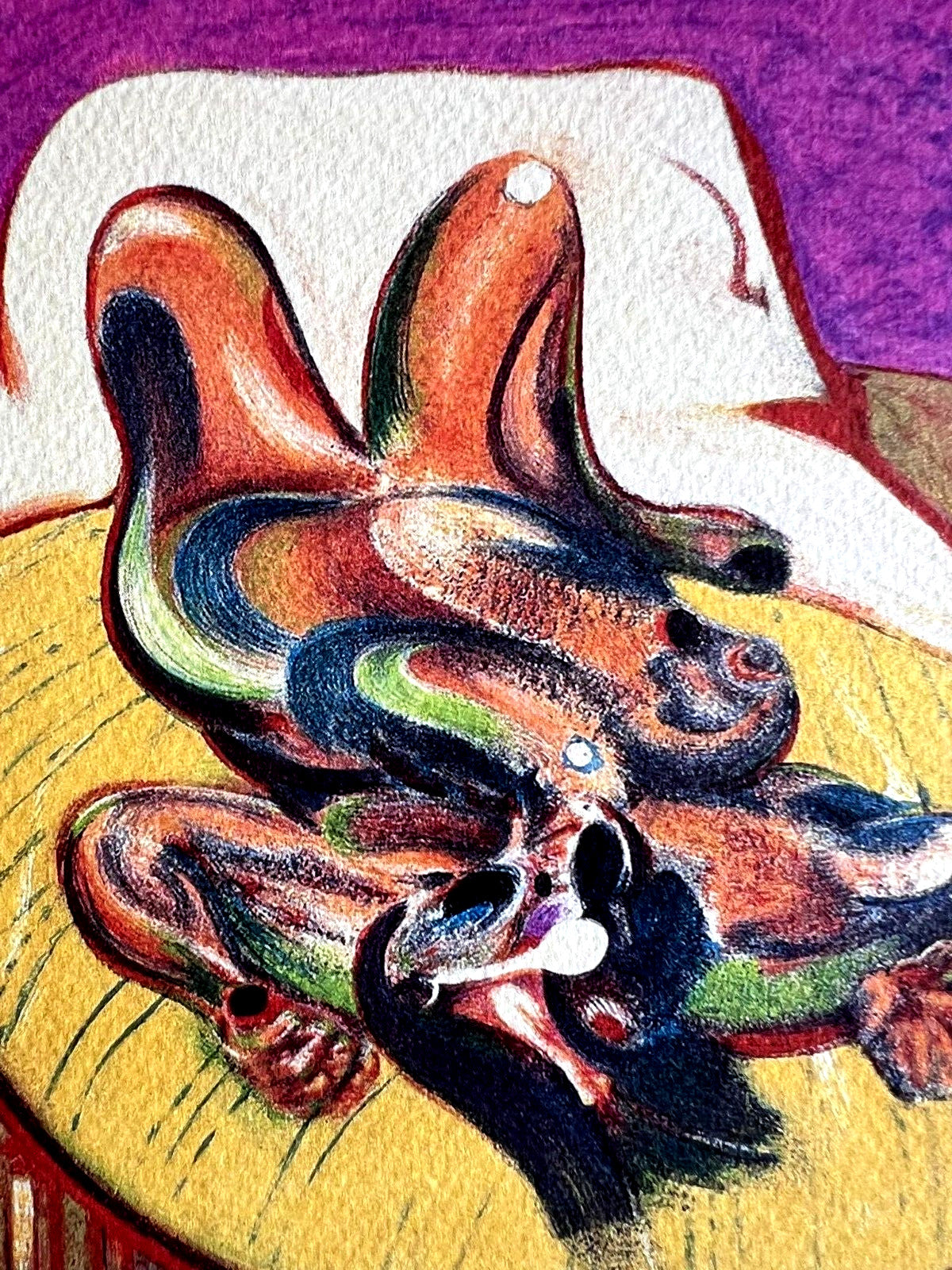 Francis Bacon Lithograph Coa Signed In Pen
