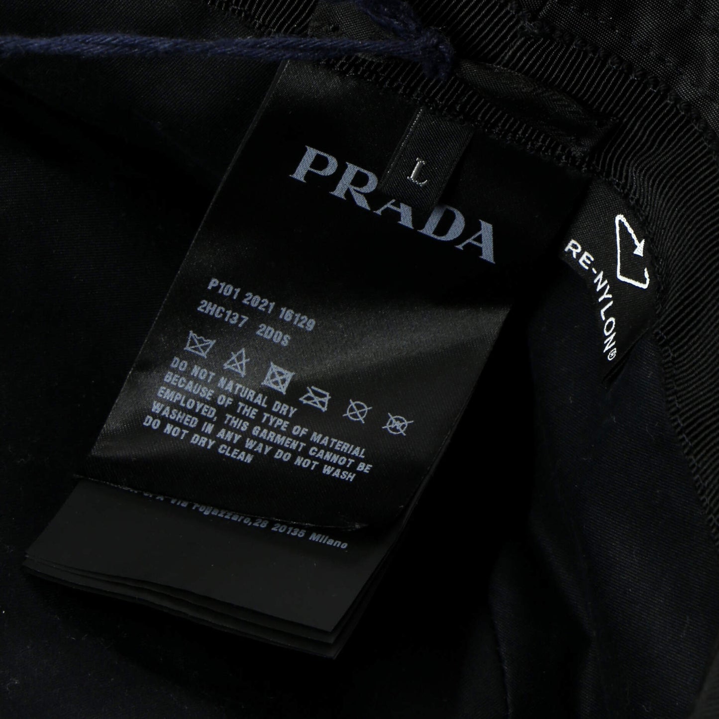 Prada Bucket Hat Crystal Embellished Re-Nylon