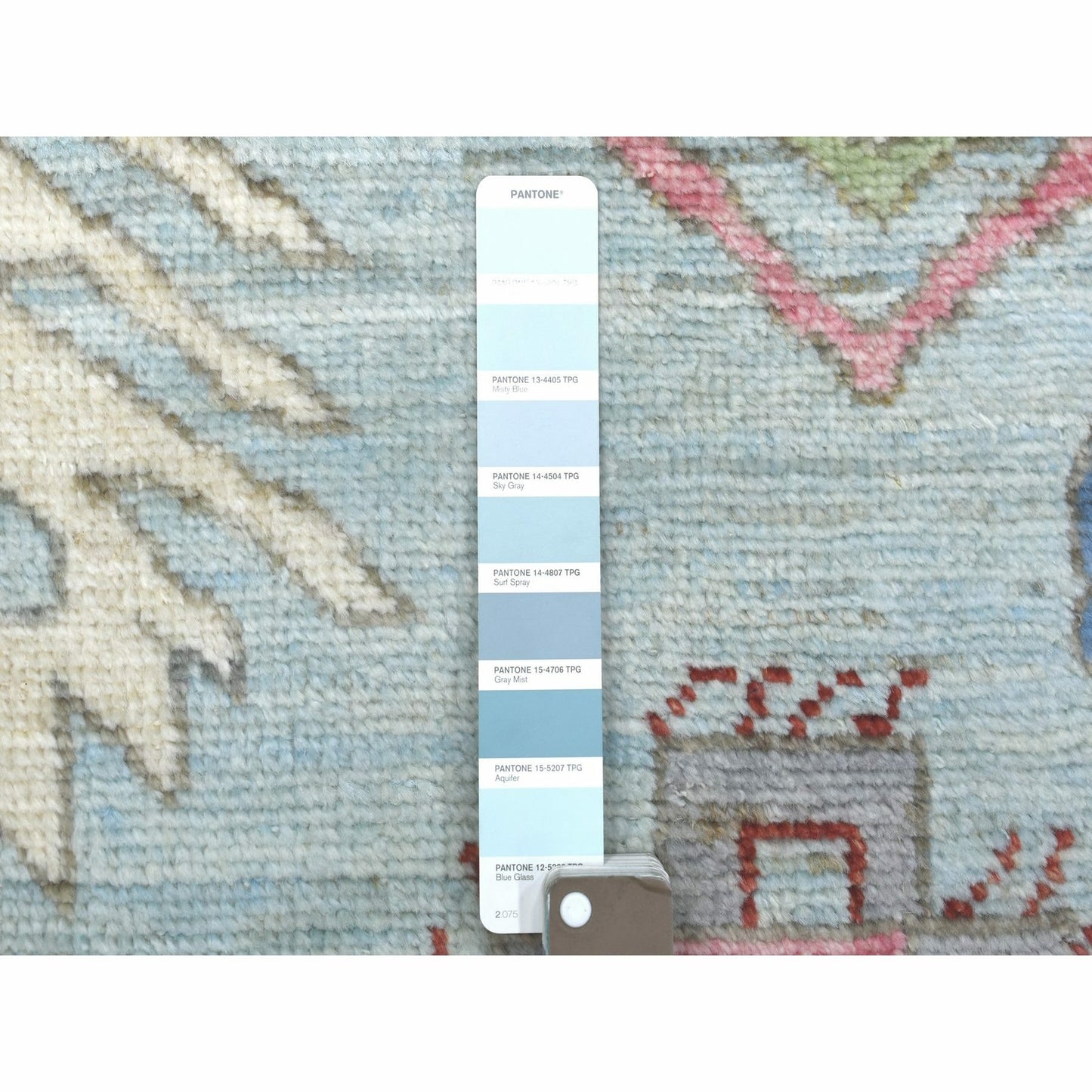 8'10"X11'8" Blue Anatolian Design Soft Wool Hand Knotted Oriental Rug