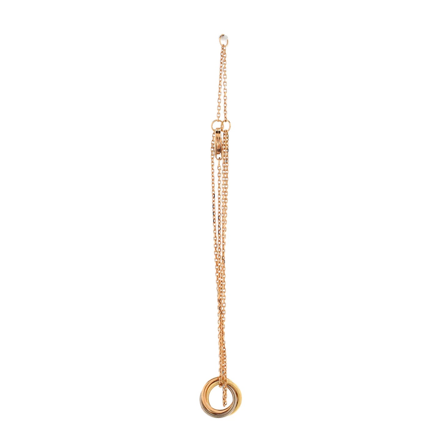 Cartier Trinity Chain Bracelet 18K Tricolor Gold