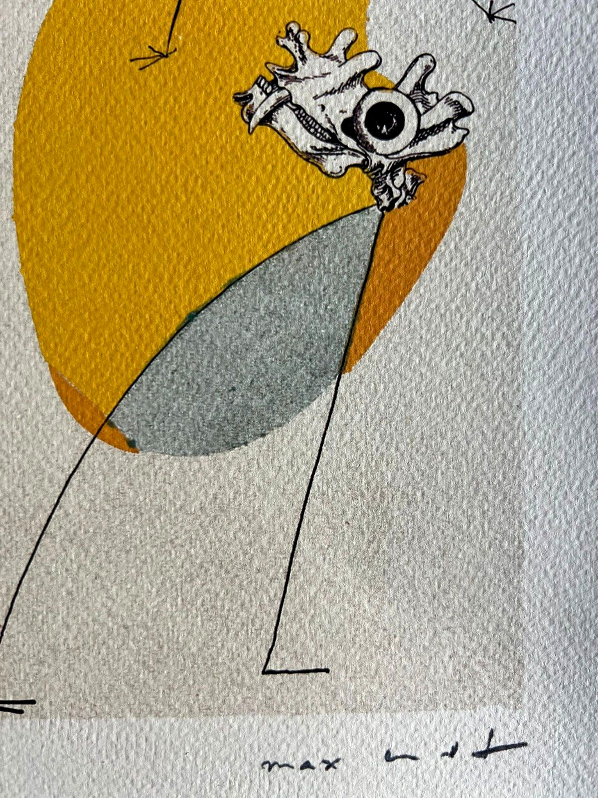 Max Ernst Lithograph Coa Signed Op Numbered By Hand