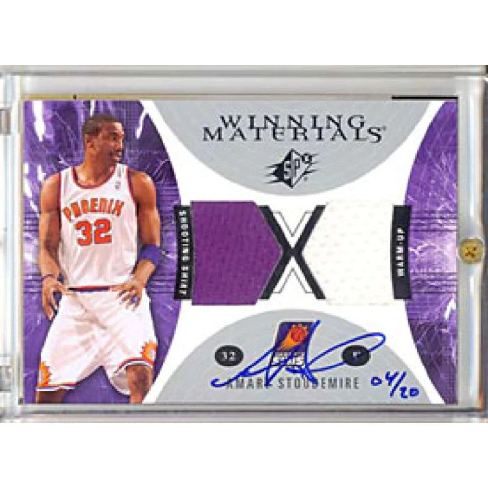 Amare Stoudamire 2004-2005 Upper Deck Spx Autograph Card