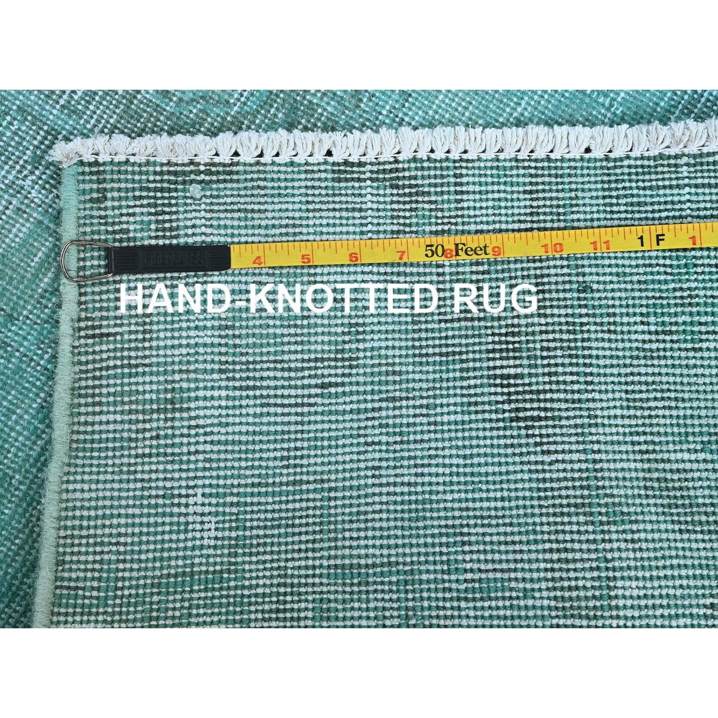 2'5"X10' Blue Overdyed Vintage Zoroastrian Hand Knotted All Wool Runner Rug