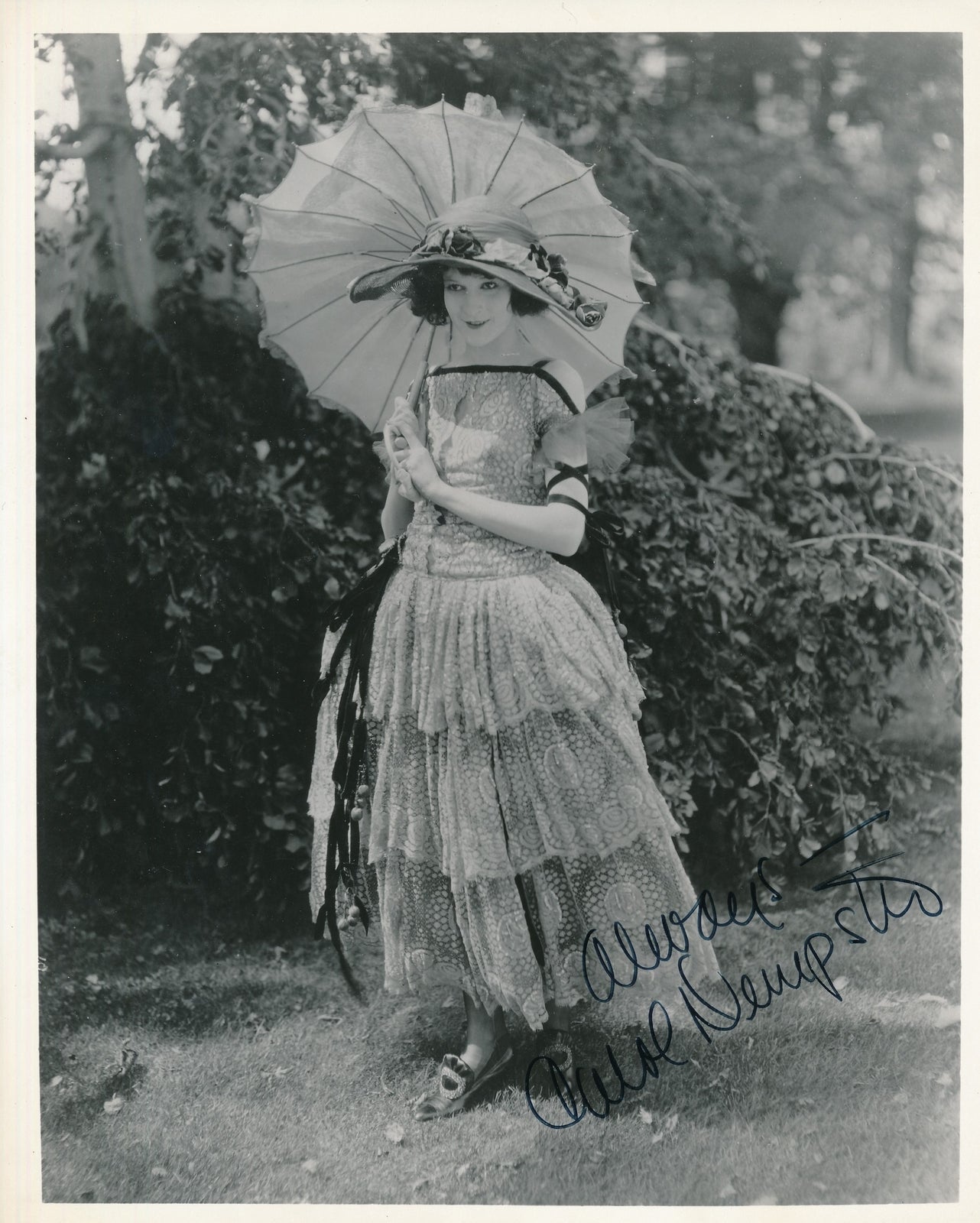 Carol Dempster Auto Silent Films Signed 8X10 Photo Actress Psa/Dna 178057
